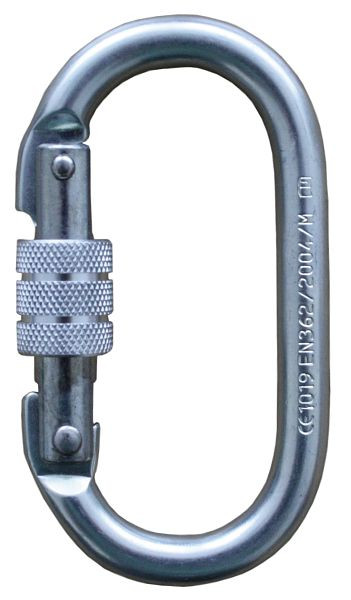 Funcke karabinhage FSK2, stålskrue karabinhage, åbningsbredde: 18 mm, oval, 70020120