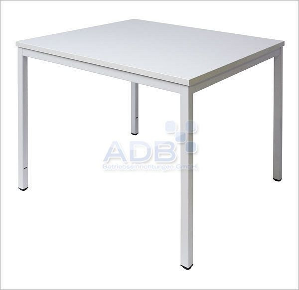 ADB cső alakú acél asztal 800 mm x 800 mm x 750 mm, 78510