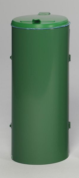 Kompaktowy pojemnik na odpady VAR junior z drzwiami jednoskrzydłowymi, zielony, 1002