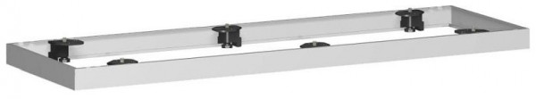geramöbel metalowa podstawa do szafy roletowej, dobór w zależności od szerokości szafy, 1200x50, srebrny, N-10MSQ12-S