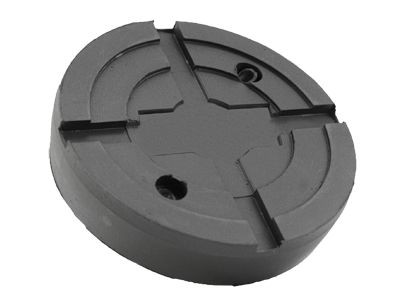 Plăcuță de cauciuc pentru busching potrivită pentru Slift/IME, H: 28 mm D: 127 mm cu placă de oțel, 100482