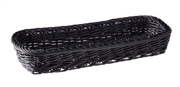Καλάθι μαχαιροπήρουνων APS -ΟΙΚΟΝΟΜΙΚΟ-, 27 x 10 cm, ύψος: 4,5 cm, πολυπροπυλένιο, μαύρο, 40009
