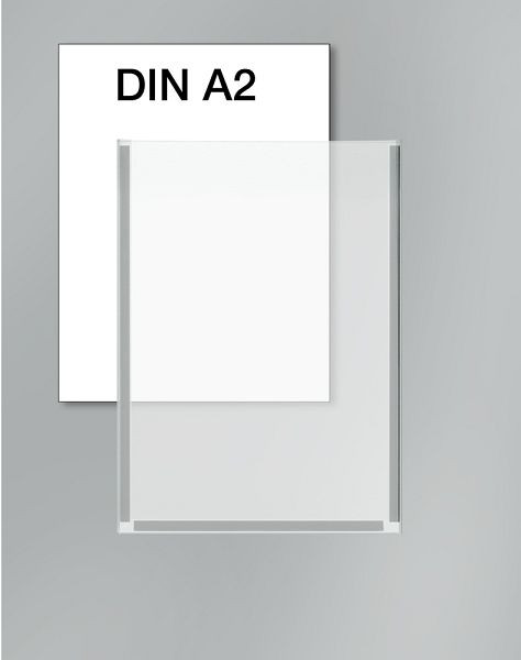 Kieszeń na plakat Kerkmann DIN A2, szer. 420 x gł. 3 x wys. 594 mm, przezroczysta, 44694800
