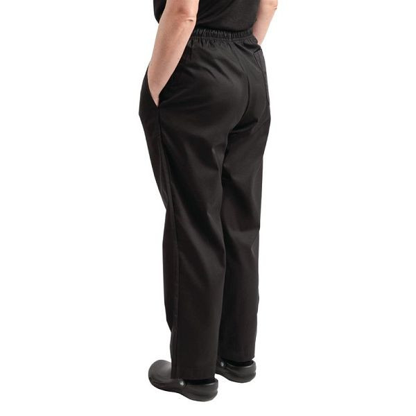 Pantaloni de bucătar unisex Whites Easyfit, acoperiți cu teflon, negri XXL, A029T-XXL