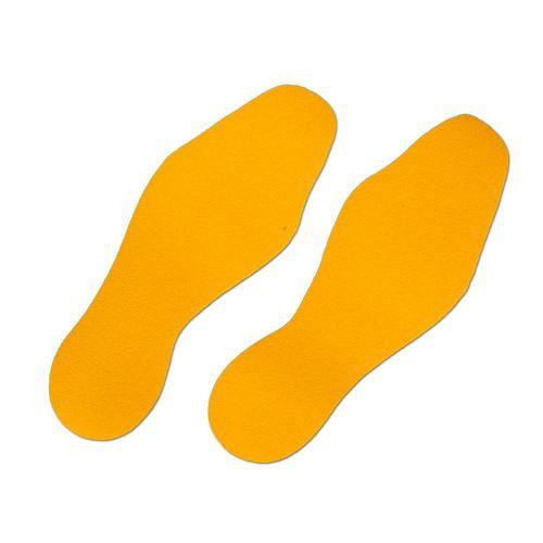 DENIOS m2 skridsikre betræk, informationsmærkning, universal, gul, sko 95 x 265 mm, PU: 1 par, 264-125