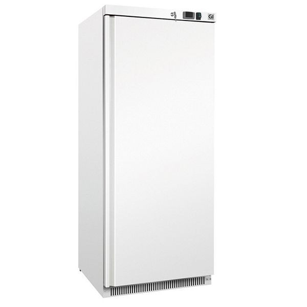 Chladnička Gastro-Inox z bílé oceli 600 litrů, staticky chlazená ventilátorem, čistý objem 580 litrů, 201.100