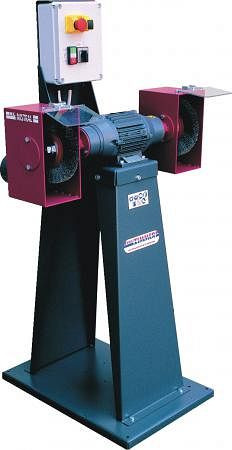 ZIMMER oboustranný leštící a odjehlovací stroj ZIMMER Mistral 616 / 2H vč. Základna stroje, kartáč / průměr kotouče 200 x 20 mm, MIWZ616 / 2H