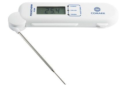 Faixa de medição do termômetro dobrável de penetração de contato -40 a +125°C, 7853/110