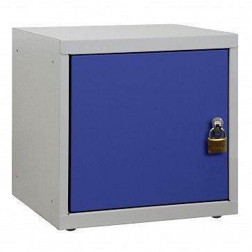 ADB sikkerhedsskab, kropsmål LxBxH 400x400x400 mm, kropsfarve: grå/blå, RAL 7035/5010, 41207