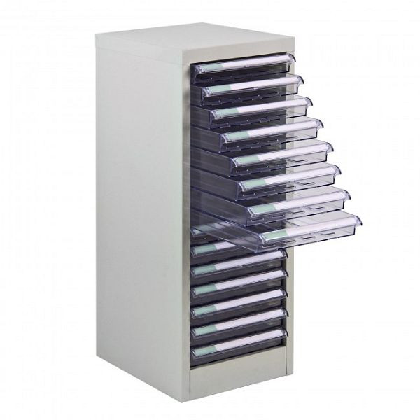 ADB zásuvkový box SC15, vnější rozměry kovového korpusu (Š x H x V): 28 x 35 x 74,5 cm, barva: světle šedá, lakováno práškovou barvou (RAL 7035), 40609