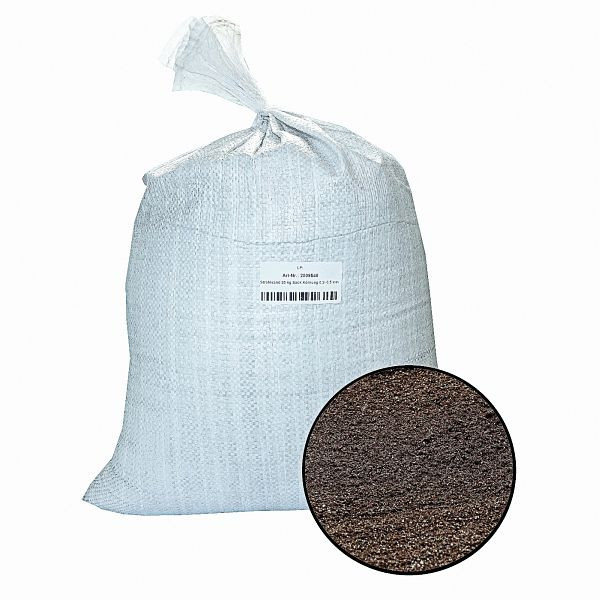 Areia de jateamento AEROTEC, PU: saco de 25 kg, tamanho de grão 0,2-0,5 mm, 2009540