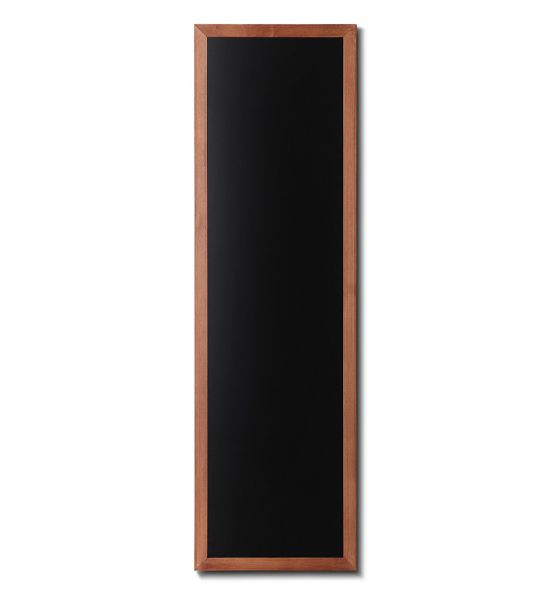 Showdown Displays Quadro-negro em madeira, moldura plana, teca, 56x170, CHBLB56x170