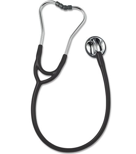 ERKA stetoskop pro dospělé s měkkými náušníky, membránová strana (duální membrána), dvoukanálový tubus SENSITIVE, barva: tmavě šedá, 525.00005