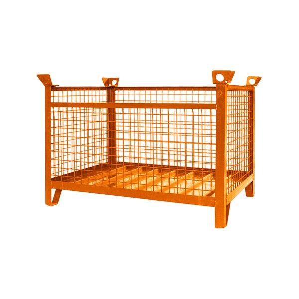 Eichinger Industrie příhradová stohovací paleta, 1500 kg, DxŠxV 1000x800x750 mm čistě oranžová, 13150100001111