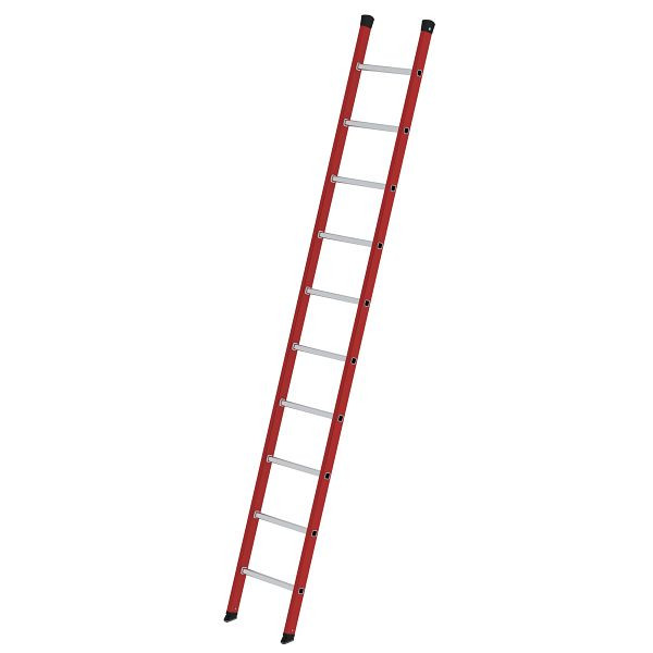 Munk Günzburger Steigtechnik eentraps ladder GVK / aluminium zonder traverse 10 sporten, 035010