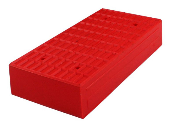 Busching Redline rubberblok voor hefplatforms, 40mm, met houten kern, H40xB100x200mm, 100873
