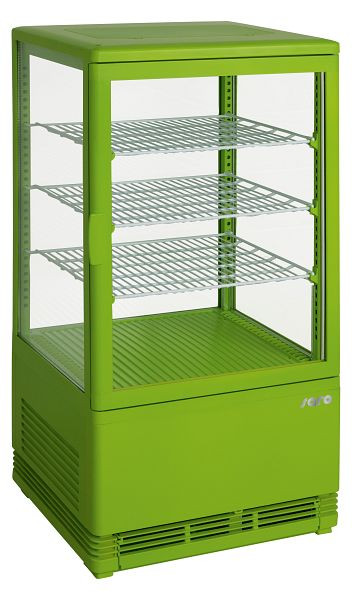 Saro mini keringető levegős hűtővitrin SC 70 zöld, 330-10041