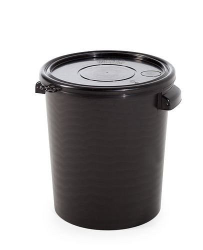 Hobok DENIOS UN z polipropylenu (PP), pojemność 30 litrów, czarny, przewodzący, 251-298