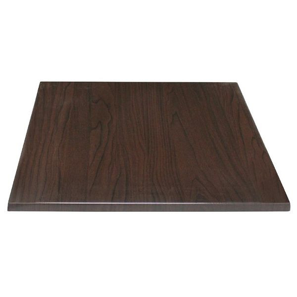 Τραπέζι μπολερό τετράγωνο σκούρο καφέ 70cm, GG639