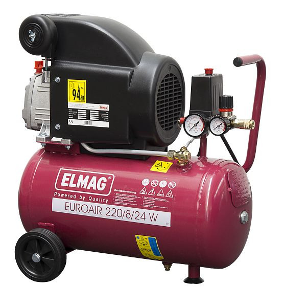 ELMAG kompressor EUROAIR 220/8/24 W - 'SET-ACTION', 10007