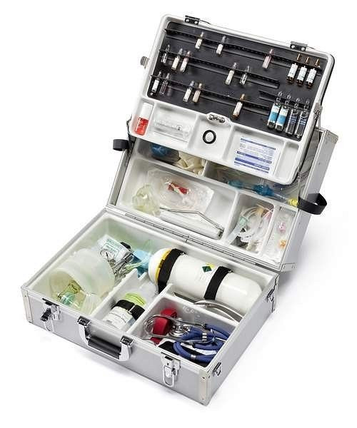 MBS Medizintechnik hätälaukku täytteellä DIN 13232 -2011 - EuroSafe IV, VAL43000-DIN-13232