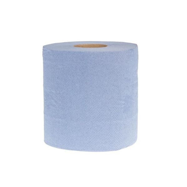 Rolos de toalha de mão Jantex para distribuição interna azul 2 camadas, PU: 6 peças, DL921