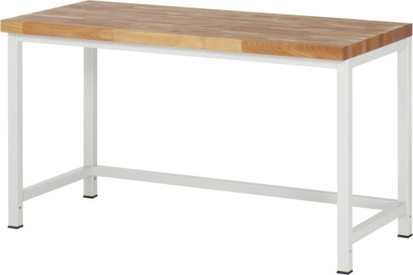 Pracovní stůl RAU série 8000 - rámová konstrukce (svařovaný rám), 1500x840x700 mm, 03-8000-1-157B4S.12