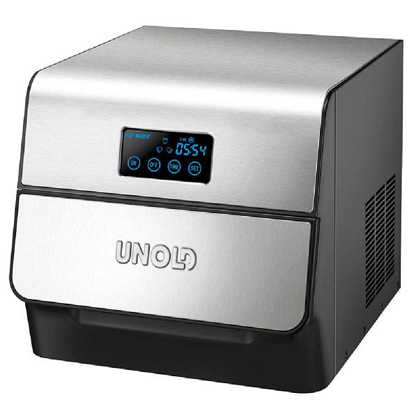 UNOLD ICE CUBE MAKER Noble (1,5 litra, stal nierdzewna, stal nierdzewna, wyświetlacz LCD, wyświetlacz dotykowy), 48955
