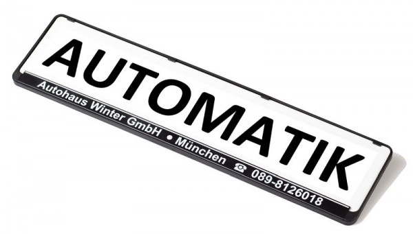 Eichner Miniletter reclamebord standaard, wit, opdruk: Automatisch, 9219-00157