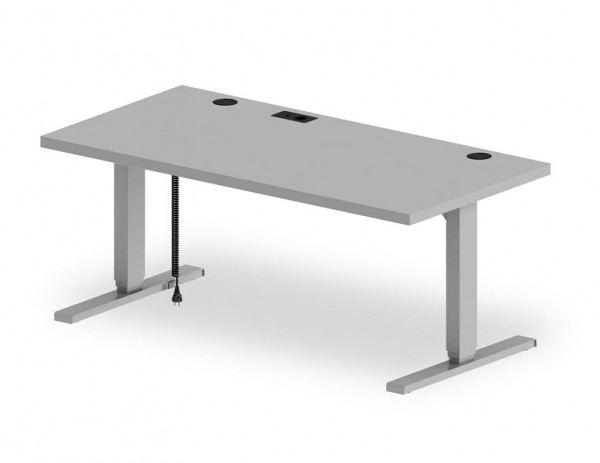 skrivebord Elements Solid 2160 x 80 cm sølv EL-CT-ATA-160080-EX61-EU-PLG50-TWO-30 køb billigt online med gratis stort udvalg lave | PROFISHOP.com