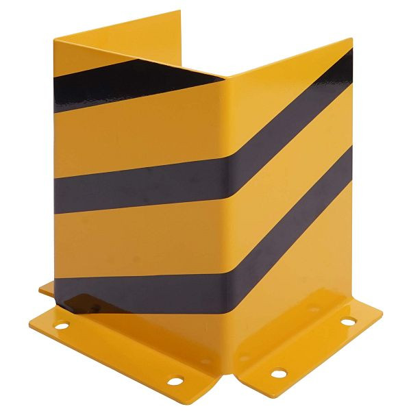 Mendler Rammschutz HWC-J50, proteção de canto de proteção contra colisão, com parafuso de ancoragem de metal em forma de U 40x30x25cm amarelo-preto, 80955