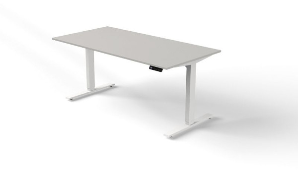 Kerkmann zit/sta tafel B 1600 x D 800 mm, elektrisch in hoogte verstelbaar van 720-1200 mm, kleur: lichtgrijs, 10380911