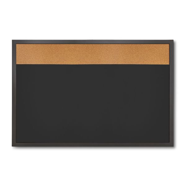 Showdown Displays combinatiebord - zwart / kurk 60 x 90 cm, WBBC600x900BL