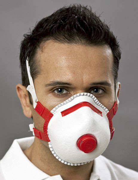 Máscara respiratória EKASTU Safety Mandil FFP3/V, PU: 5 unidades, 412183