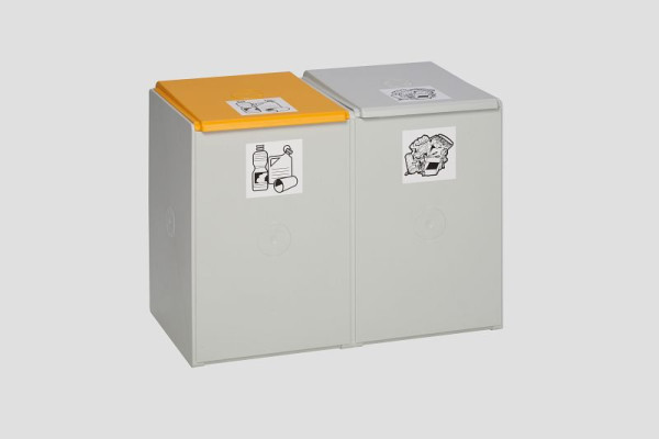 Pojemnik plastikowy VAR 60 L, 2-drożny, bez pokrywy, 3811