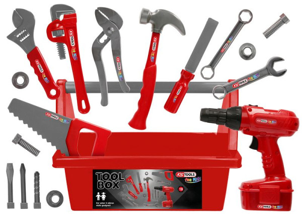 Caixa de ferramentas KS Tools para crianças, 100073