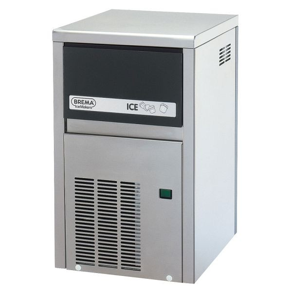 Brema vandkølet isterningmaskine, 21kg/24h, mål 355 x 404 x 590 mm (BxDxH), BE1902021