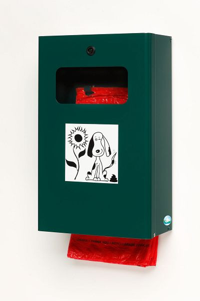 Dozator de saci pentru gunoi de câini VAR DS 6, verde muşchi, 21196
