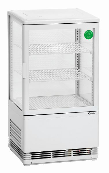 Bartscher Mini hűtővitrin 58 l, fehér, 700258G