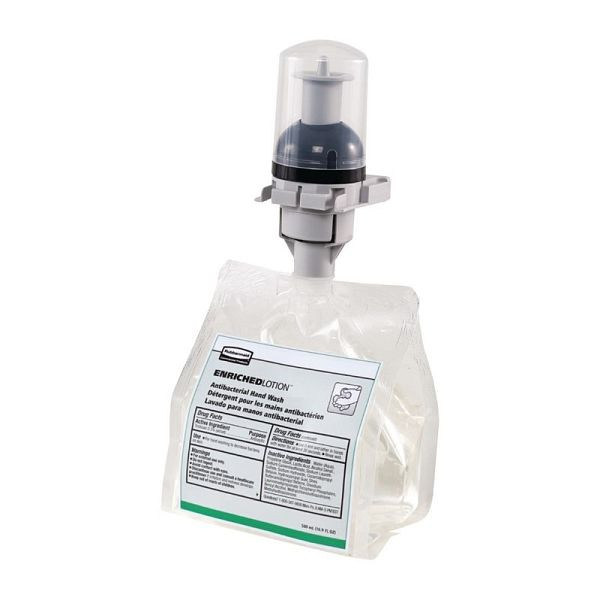 Sabonete líquido antibacteriano sem perfume Rubbermaid Flex 500ml (pacote com 5), FN388