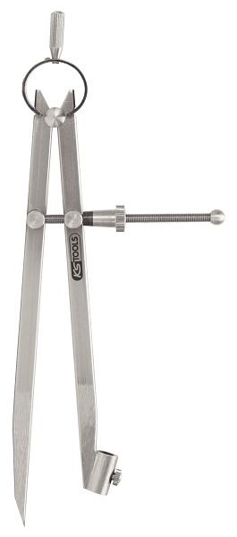 Busolă de precizie KS Tools cu nas cu arc cu suport pentru creion, 300.0411