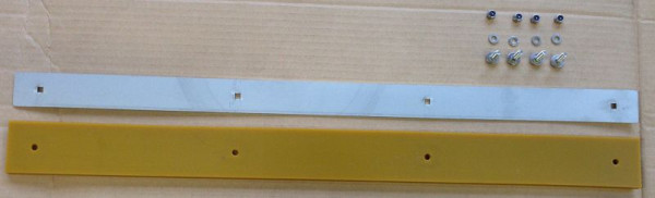 PowerPac rubber met klemmenstrook en schroeven voor handmatige sneeuwschuiver SCH74, SCH74-1