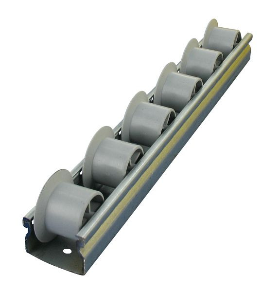 Trilho de rolos flangeado com tecnologia de rolos / trilho de rolos completo KRN 28/25 comprimento 1.000 mm com roda flangeada conforme DIN 9033, capacidade de carga [kg]: 8, 700577